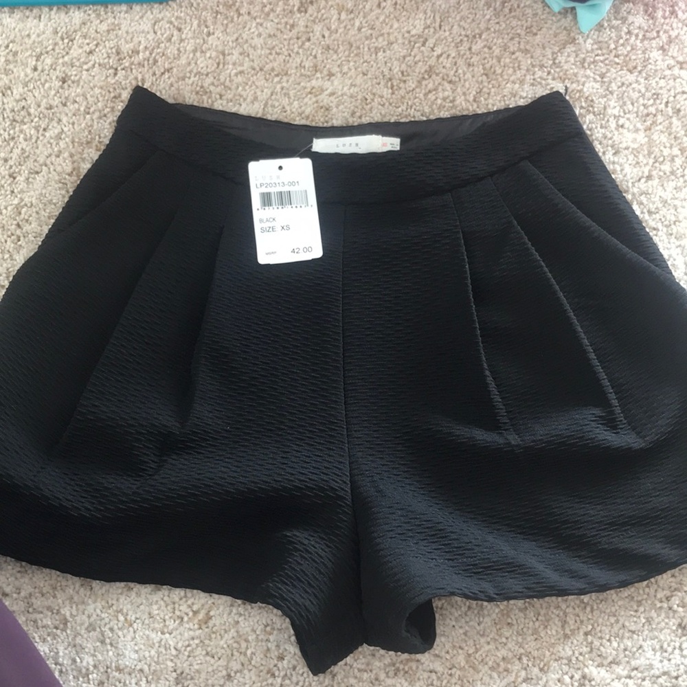 Black fancy shorts